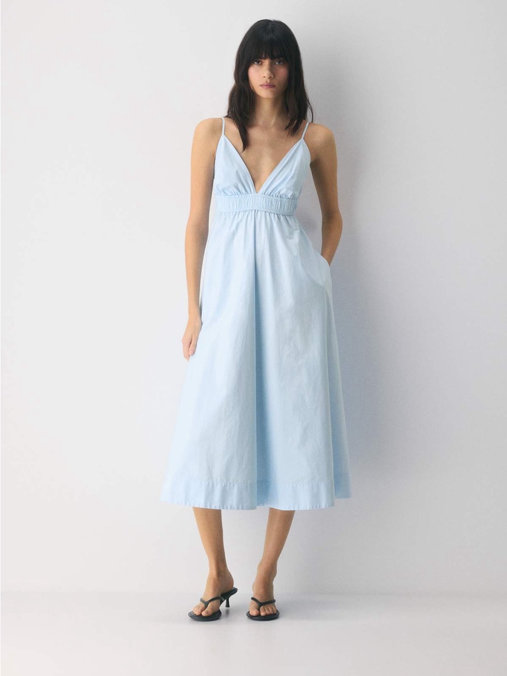 Wilfred Encourage Poplin Cami Dress S villa blue